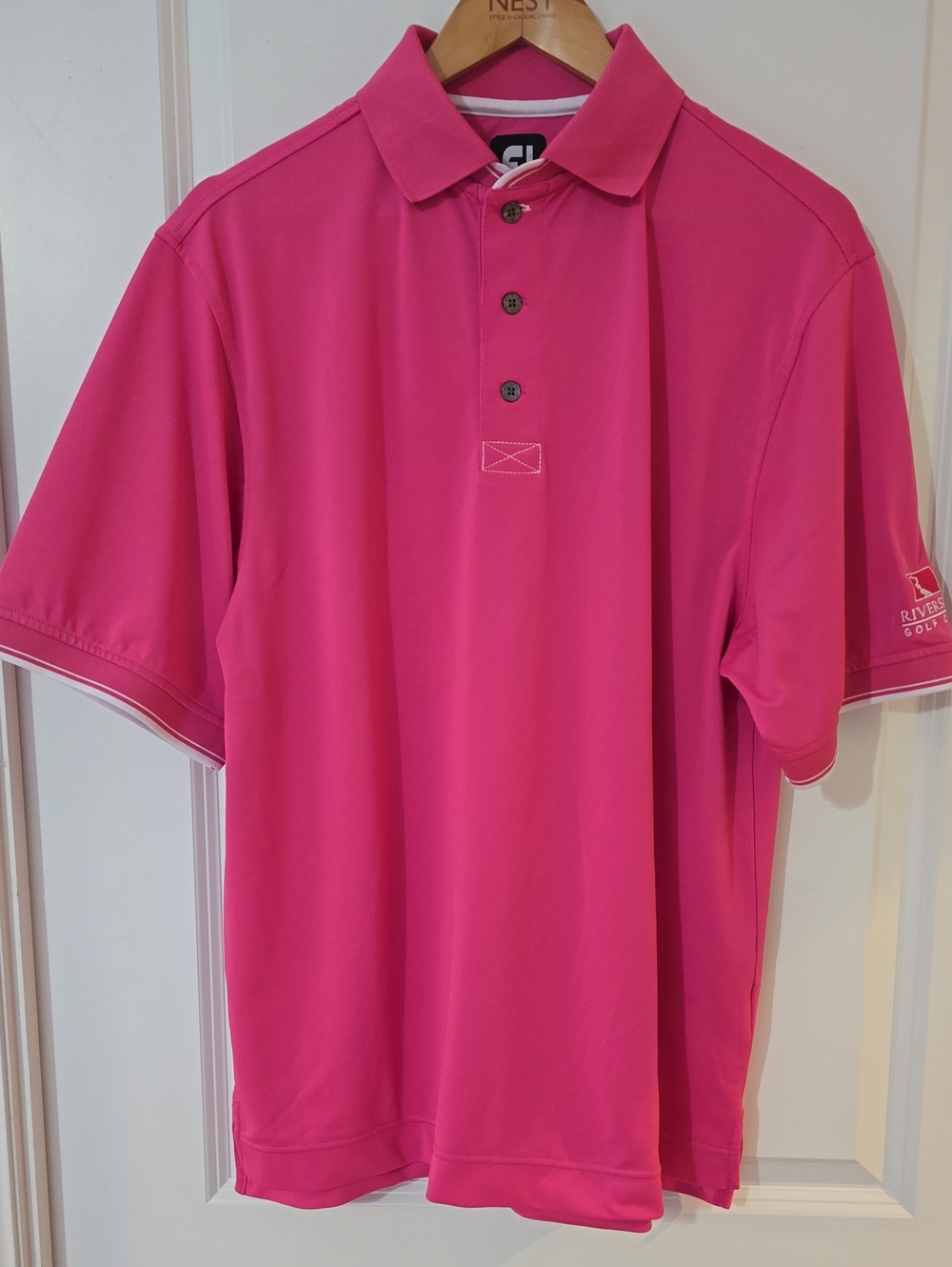 Footjoy Men’s Pink Performance Polo Shirt